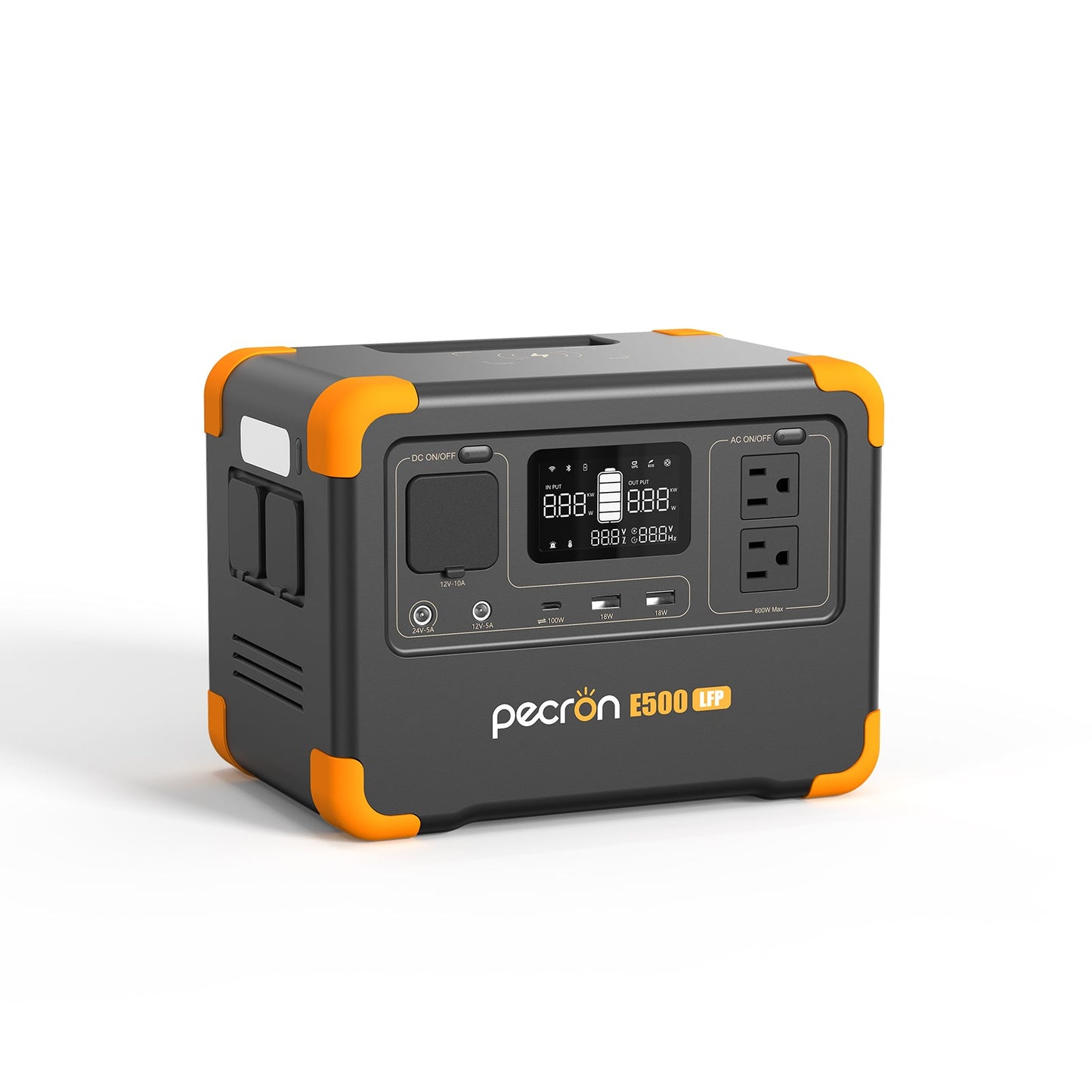 PECRON E500LFP 600W Portable Power Station 576Wh LiFePO4 Battery for Outdoor Adventures