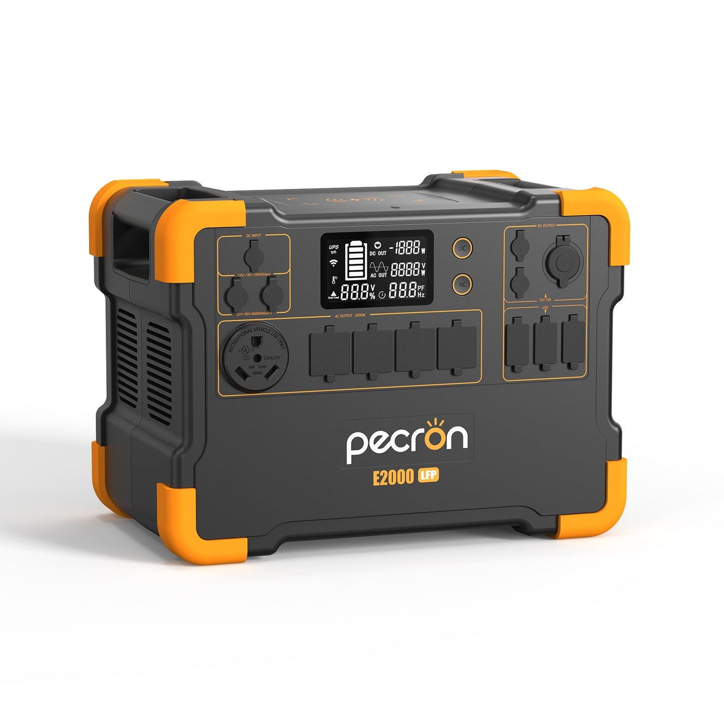 PECRON E2000LFP 2000W Portable Power Station, 1920Wh LiFePO4, Expandable 8kWh
