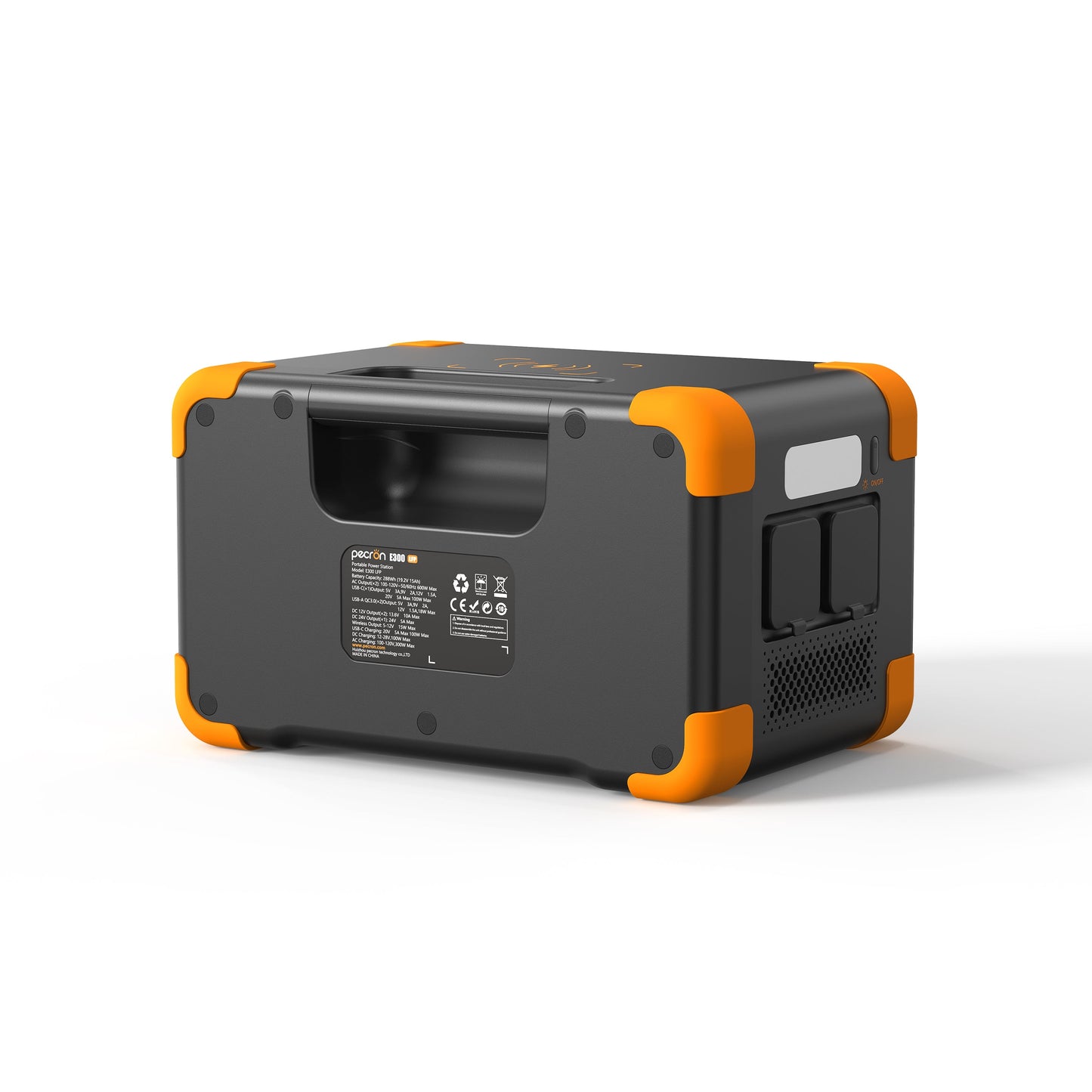 PECRON E300LFP 600W 288Wh Portable Power Station: Durable LiFePO4, Solar Ready