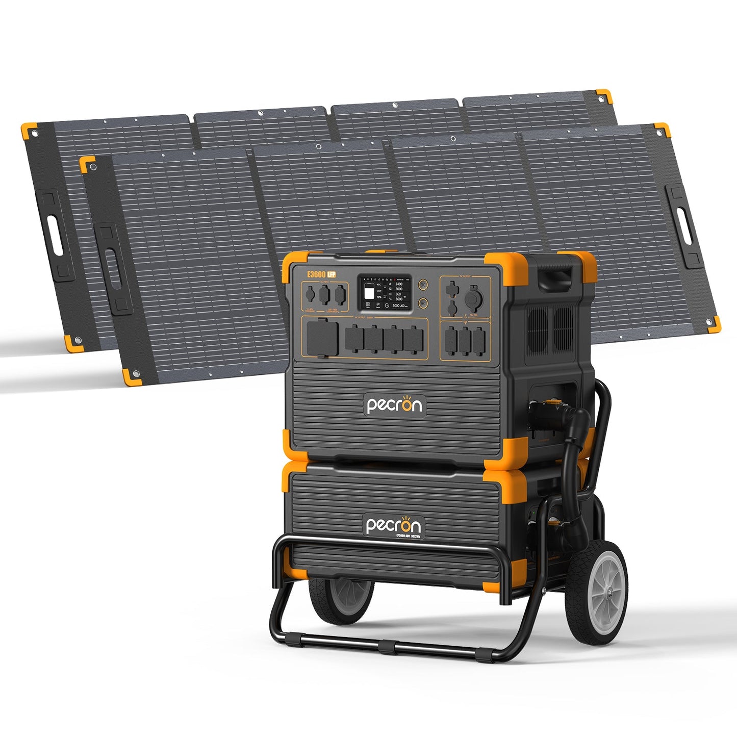PECRON E3600LFP Solar Generator Kit: 3600W 3072Wh LiFePo4 Portable Power Station