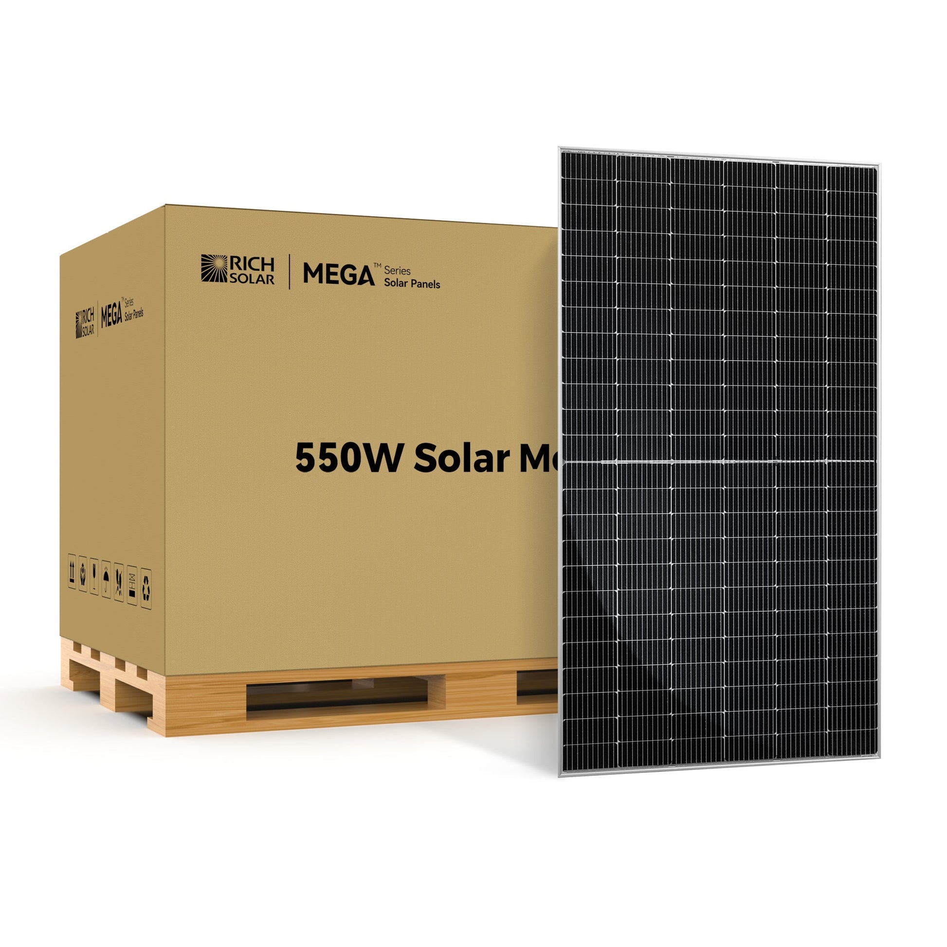 MEGA 550 Watt Bifacial Solar Panel: High-Efficiency Off-Grid Grid-Tie Power Solution