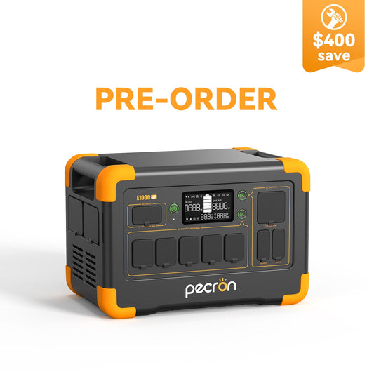 PECRON E1000LFP Portable Power Station 1800W 1024Wh LiFePO4 Fast Charging UPS