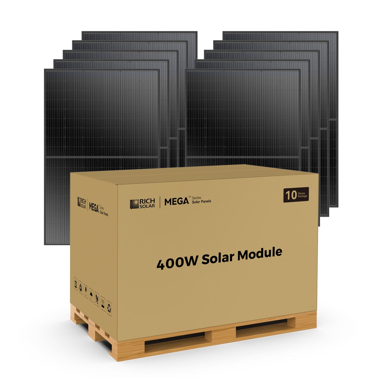MEGA 400W Monocrystalline Solar Panel: High-Efficiency Grid-Tie & Off-Grid Power
