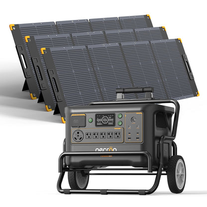 PECRON F3000LFP 3600W 3072Wh LiFePO4 Portable Solar Generator Home Backup