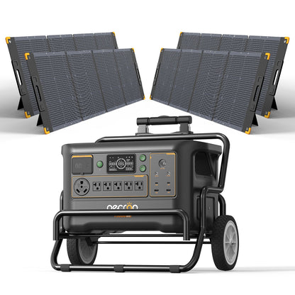 PECRON F3000LFP 3600W 3072Wh LiFePO4 Portable Solar Generator Home Backup
