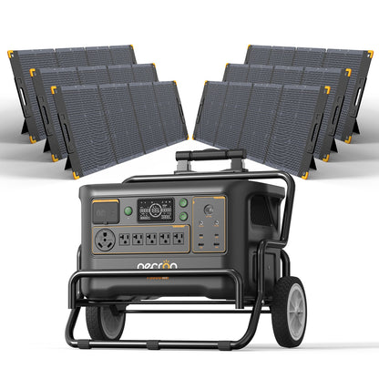 PECRON F3000LFP 3600W 3072Wh LiFePO4 Portable Solar Generator Home Backup