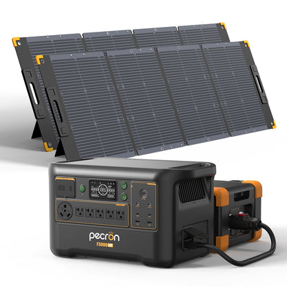 PECRON F3000LFP 3600W 3072Wh LiFePO4 Portable Solar Generator Home Backup