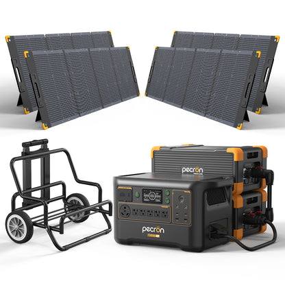 PECRON F3000LFP 3600W 3072Wh LiFePO4 Portable Solar Generator Home Backup