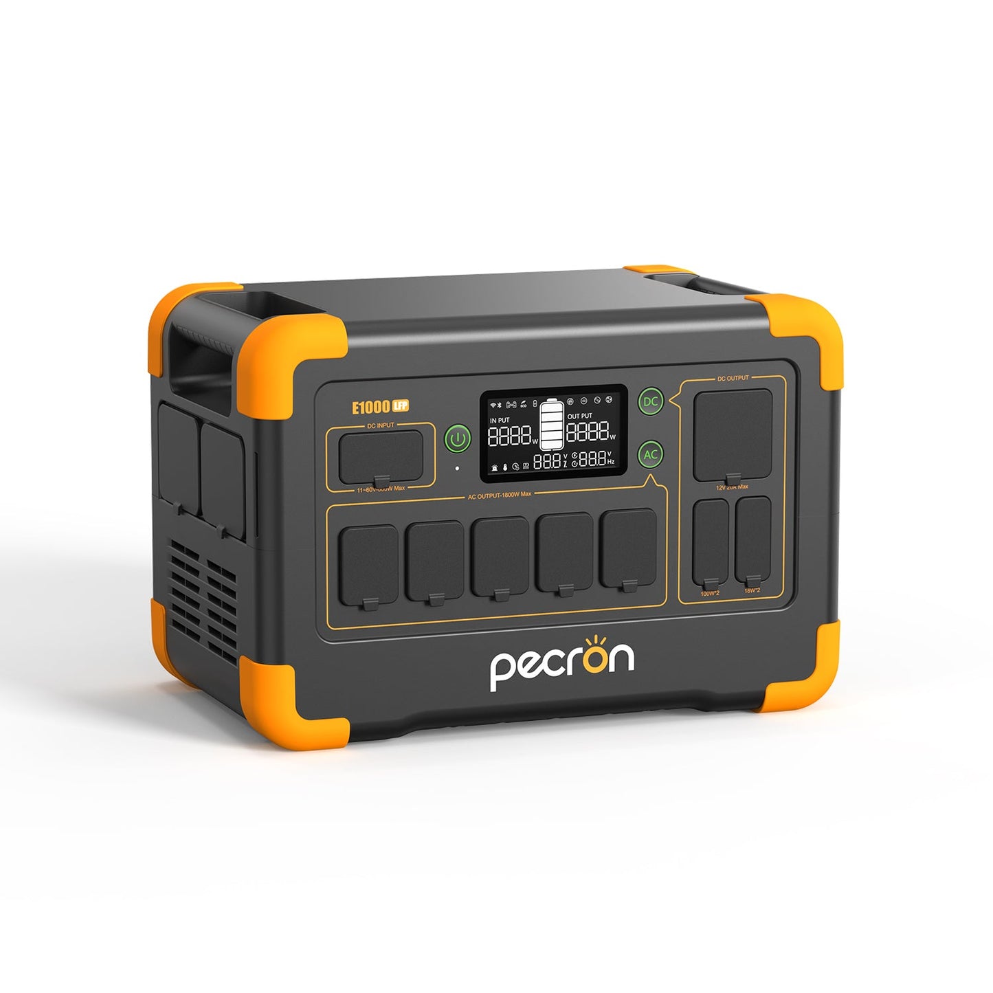 PECRON E1000LFP Portable Power Station 1800W 1024Wh LiFePO4 Fast Charging UPS