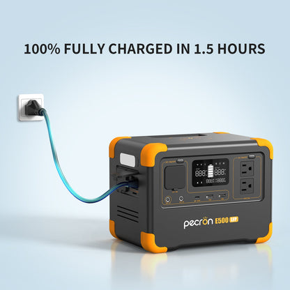 PECRON E500LFP 600W Portable Power Station 576Wh LiFePO4 Battery for Outdoor Adventures