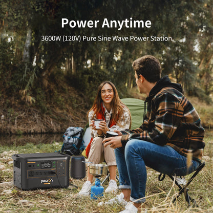 PECRON F3000LFP 3600W 3072Wh LiFePO4 Portable Solar Generator Home Backup