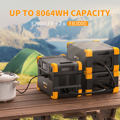 PECRON E2000LFP 2000W Portable Power Station, 1920Wh LiFePO4, Expandable 8kWh