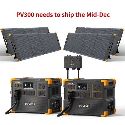 PECRON E3600LFP Solar Generator Kit: 3600W 3072Wh LiFePo4 Portable Power Station