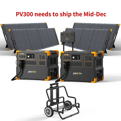 PECRON E3600LFP Solar Generator Kit: 3600W 3072Wh LiFePo4 Portable Power Station
