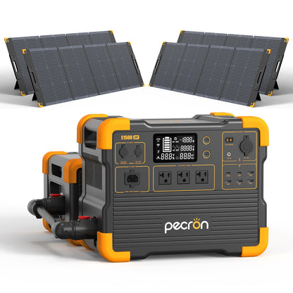 PECRON E1500LFP Pro Expandable Portable Power Station: 2200W, 1536Wh LiFePO4