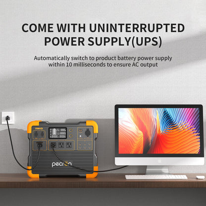 PECRON E1500LFP Pro Expandable Portable Power Station: 2200W, 1536Wh LiFePO4