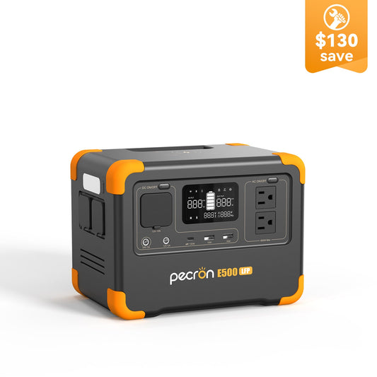PECRON E500LFP 600W Portable Power Station 576Wh LiFePO4 Battery for Outdoor Adventures