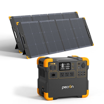 PECRON E2400LFP Portable Power Station 2400W 2048Wh LiFePO4 Solar Generator