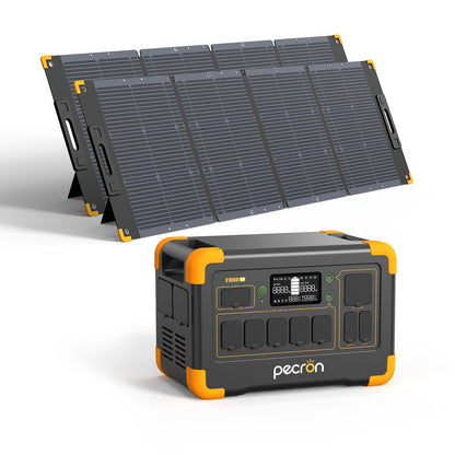 PECRON E1000LFP Portable Solar Generator 1024Wh LiFePO4 Power Station Kit