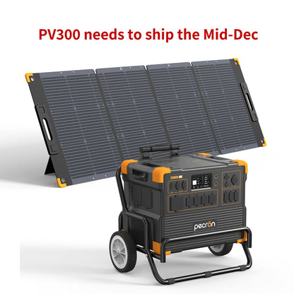 PECRON E3600LFP Solar Generator Kit: 3600W 3072Wh LiFePo4 Portable Power Station