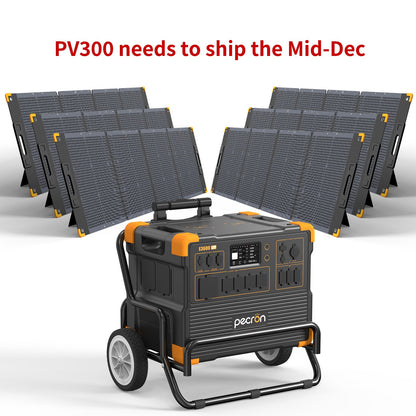 PECRON E3600LFP Solar Generator Kit: 3600W 3072Wh LiFePo4 Portable Power Station