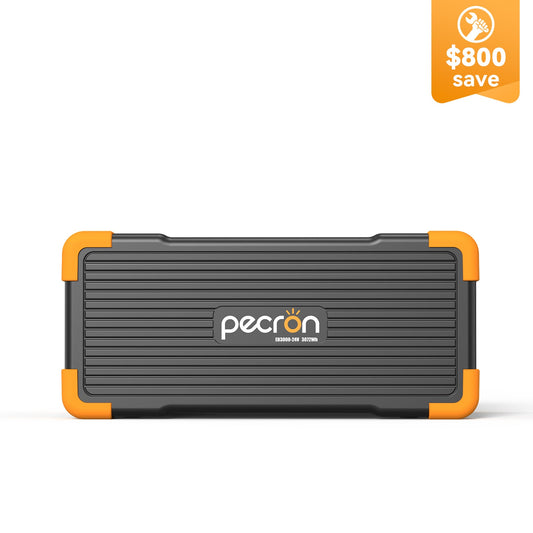 PECRON EB3000-24V 3072Wh LiFePO4 Expansion Battery for E2000LFP Power Station