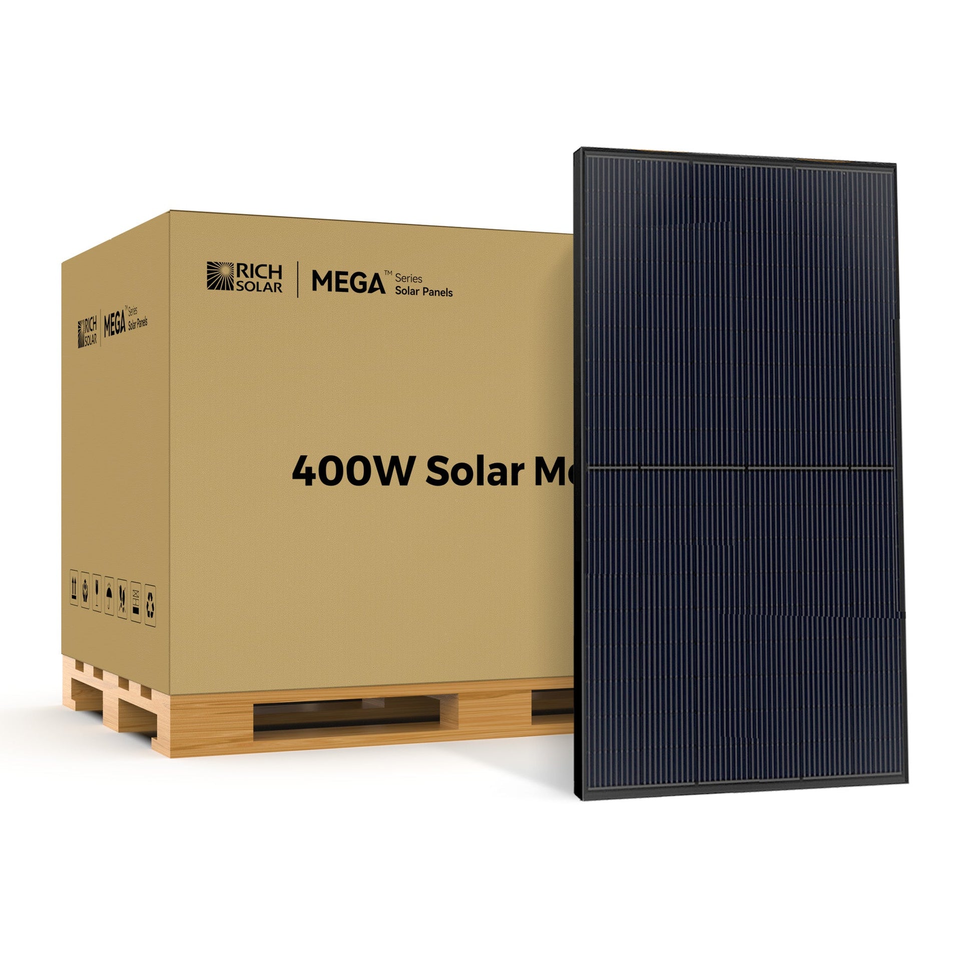 MEGA 400W Monocrystalline Solar Panel: High-Efficiency Grid-Tie & Off-Grid Power