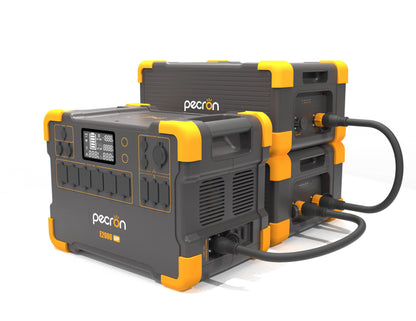 PECRON EB3000-24V 3072Wh LiFePO4 Expansion Battery for E2000LFP Power Station