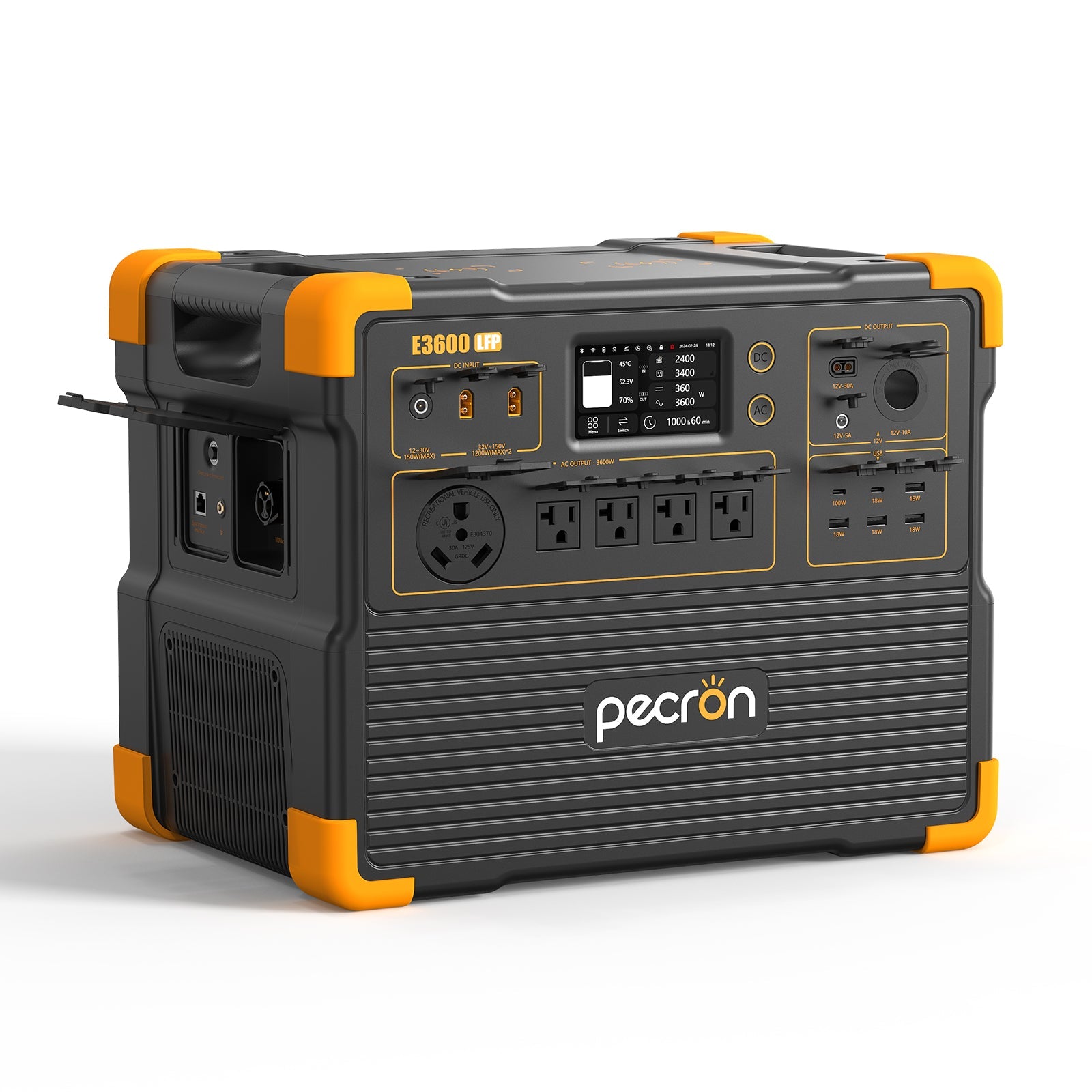 PECRON E3600LFP 3600W 3072Wh Portable Power Station with LiFePO4 Battery