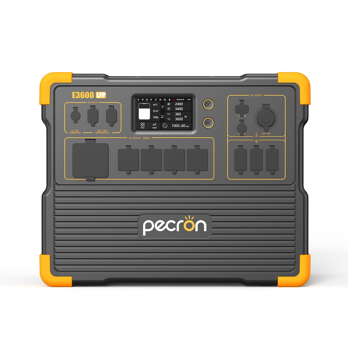 PECRON E3600LFP 3600W 3072Wh Portable Power Station with LiFePO4 Battery