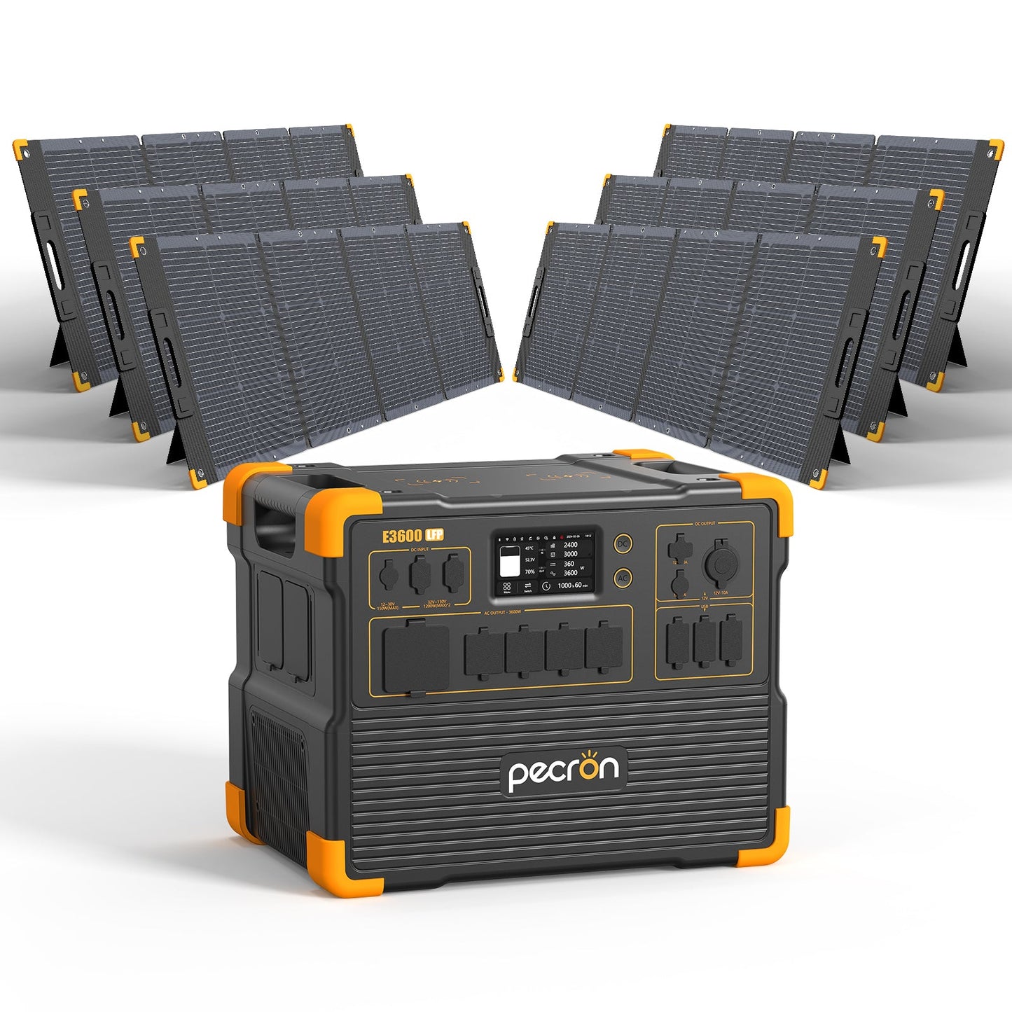 PECRON E3600LFP 3600W 3072Wh Portable Power Station with LiFePO4 Battery