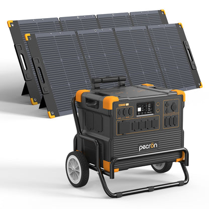 PECRON E3600LFP Solar Generator Kit: 3600W 3072Wh LiFePo4 Portable Power Station