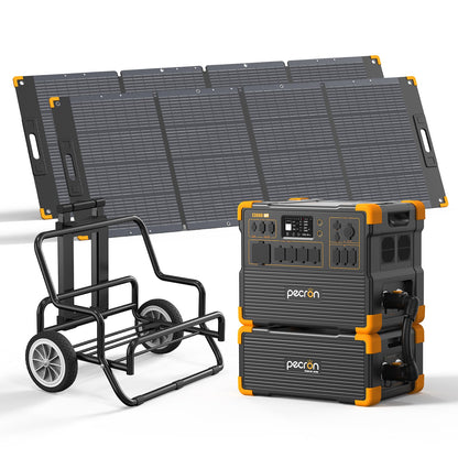 PECRON E3600LFP Solar Generator Kit: 3600W 3072Wh LiFePo4 Portable Power Station