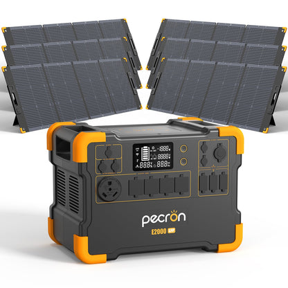 PECRON E2000LFP 2000W Portable Power Station, 1920Wh LiFePO4, Expandable 8kWh