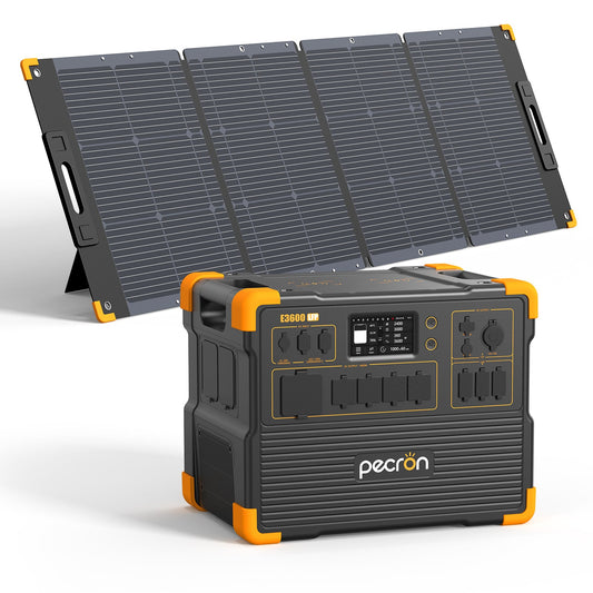 PECRON E3600LFP Solar Generator Kit: 3600W 3072Wh LiFePo4 Portable Power Station