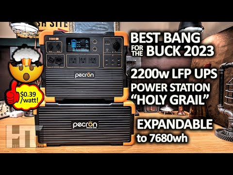 Pecron E1500LFP 2200W Expandable LiFePO4 Portable Power Station for EU