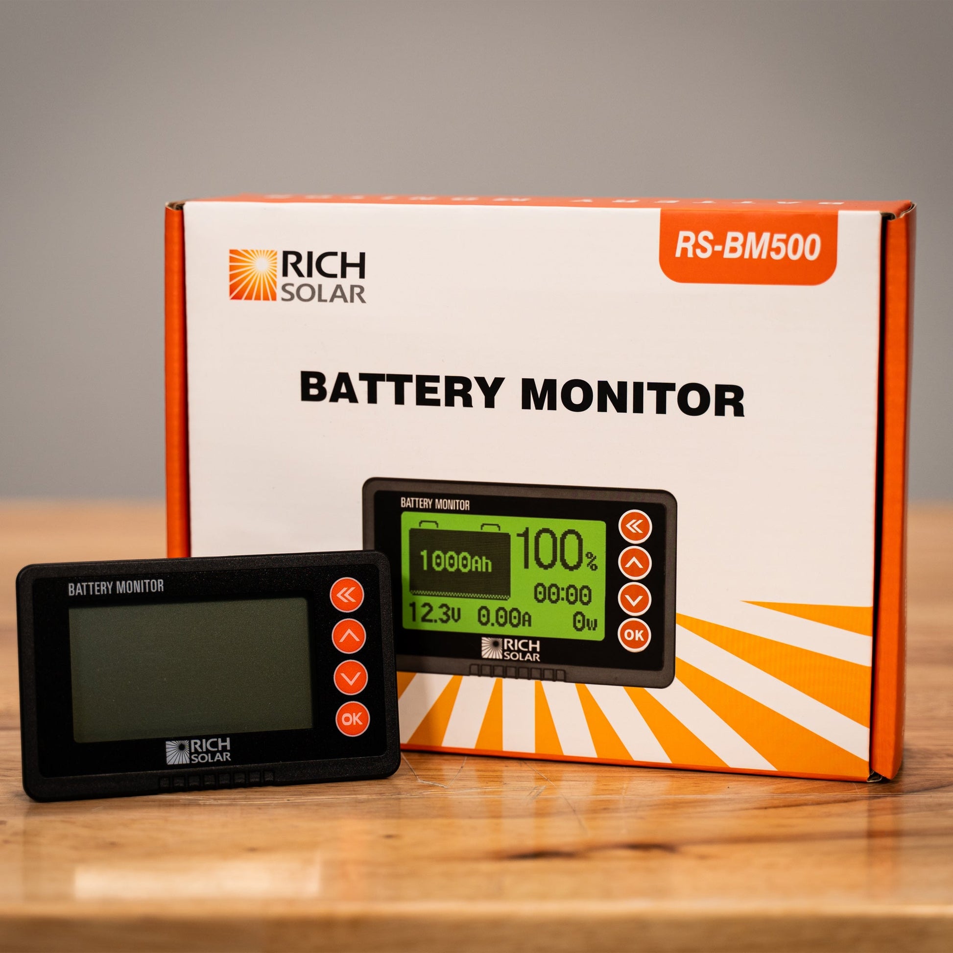 RICH SOLAR 500 Amp Battery Monitor Shunt Kit, 8-120V Accurate Display