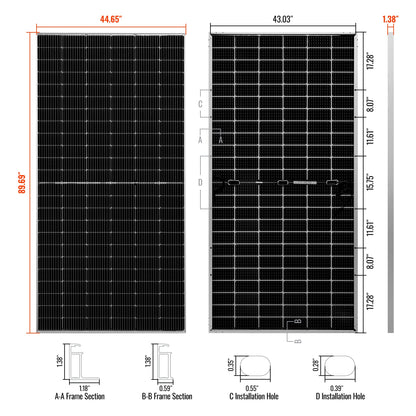 MEGA 580 Bifacial Solar Panel: 580 Watt Premium Grid-Tie Off-Grid Solution