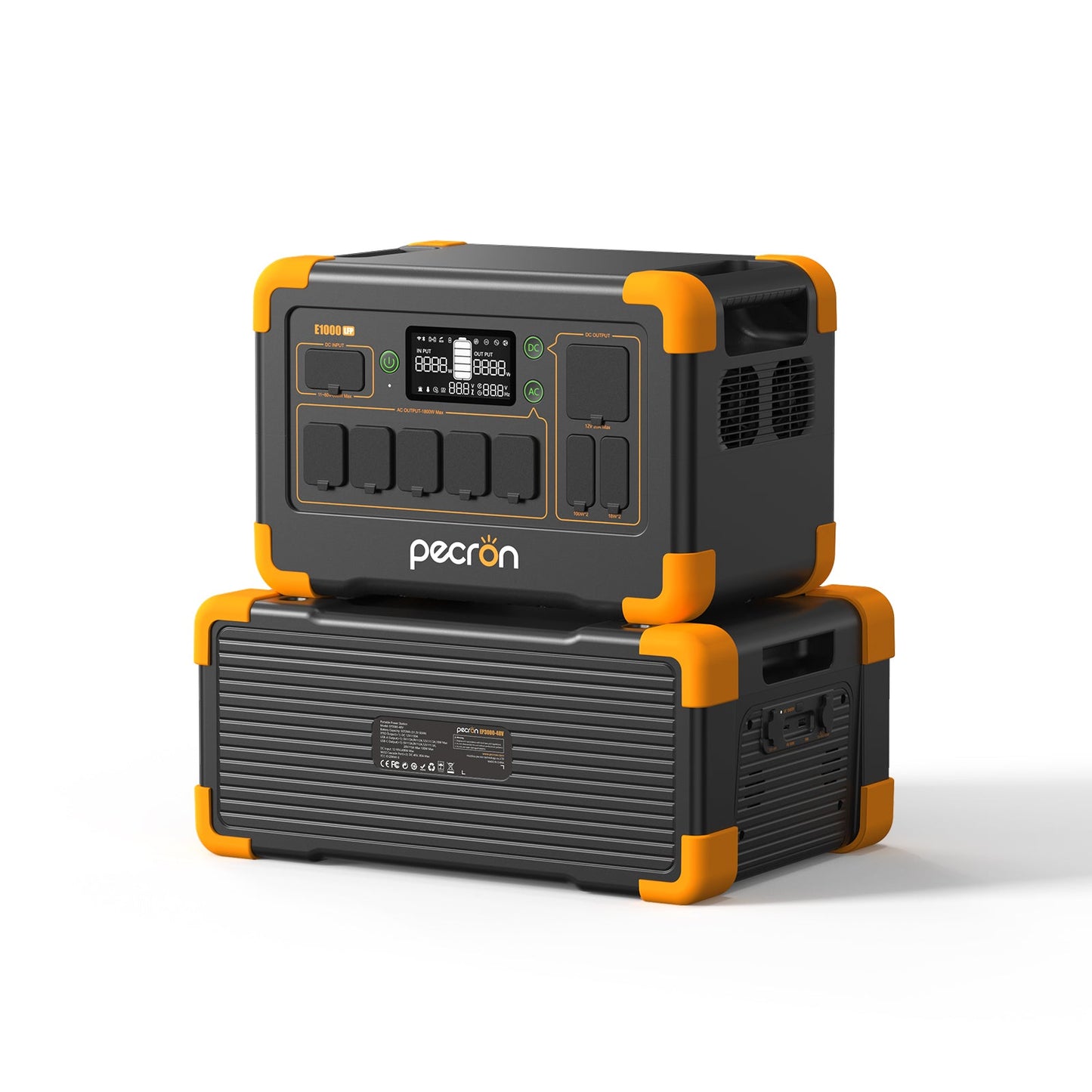 PECRON E1000LFP Portable Solar Generator 1024Wh LiFePO4 Power Station Kit