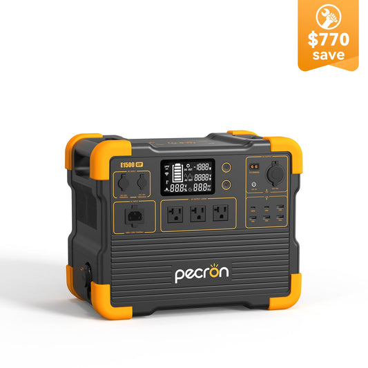 PECRON E1500LFP Pro Expandable Portable Power Station: 2200W, 1536Wh LiFePO4