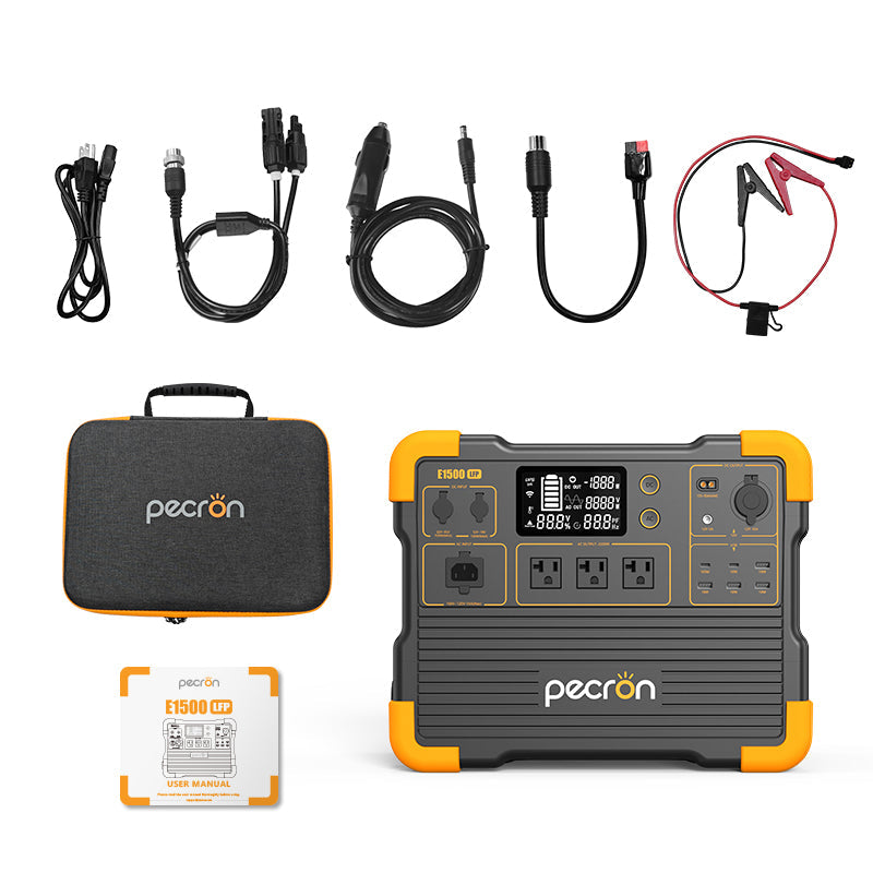 PECRON E1500LFP Pro Expandable Portable Power Station: 2200W, 1536Wh LiFePO4