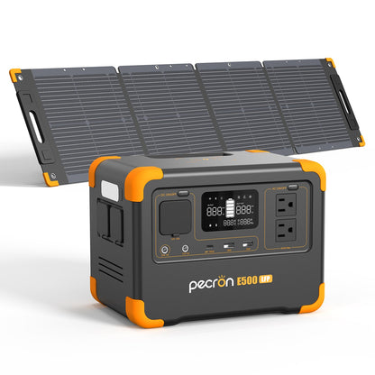 PECRON E500LFP 600W Portable Power Station 576Wh LiFePO4 Battery for Outdoor Adventures