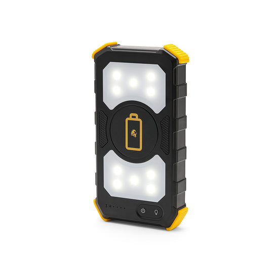 Lion Prowler Portable Power Bank: Wireless Charging, Multi-USB, Flashlight, Lamp