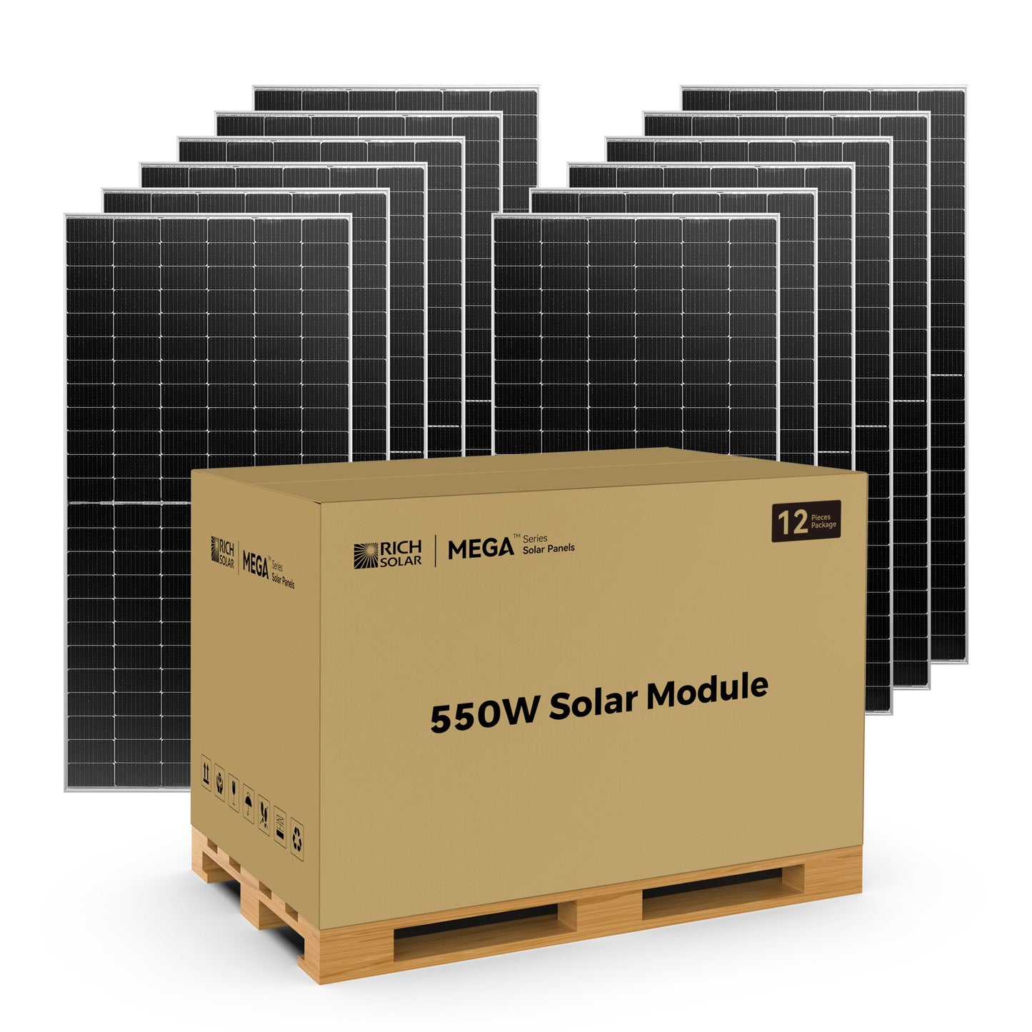 MEGA 550 Watt Bifacial Solar Panel: High-Efficiency Off-Grid Grid-Tie Power Solution