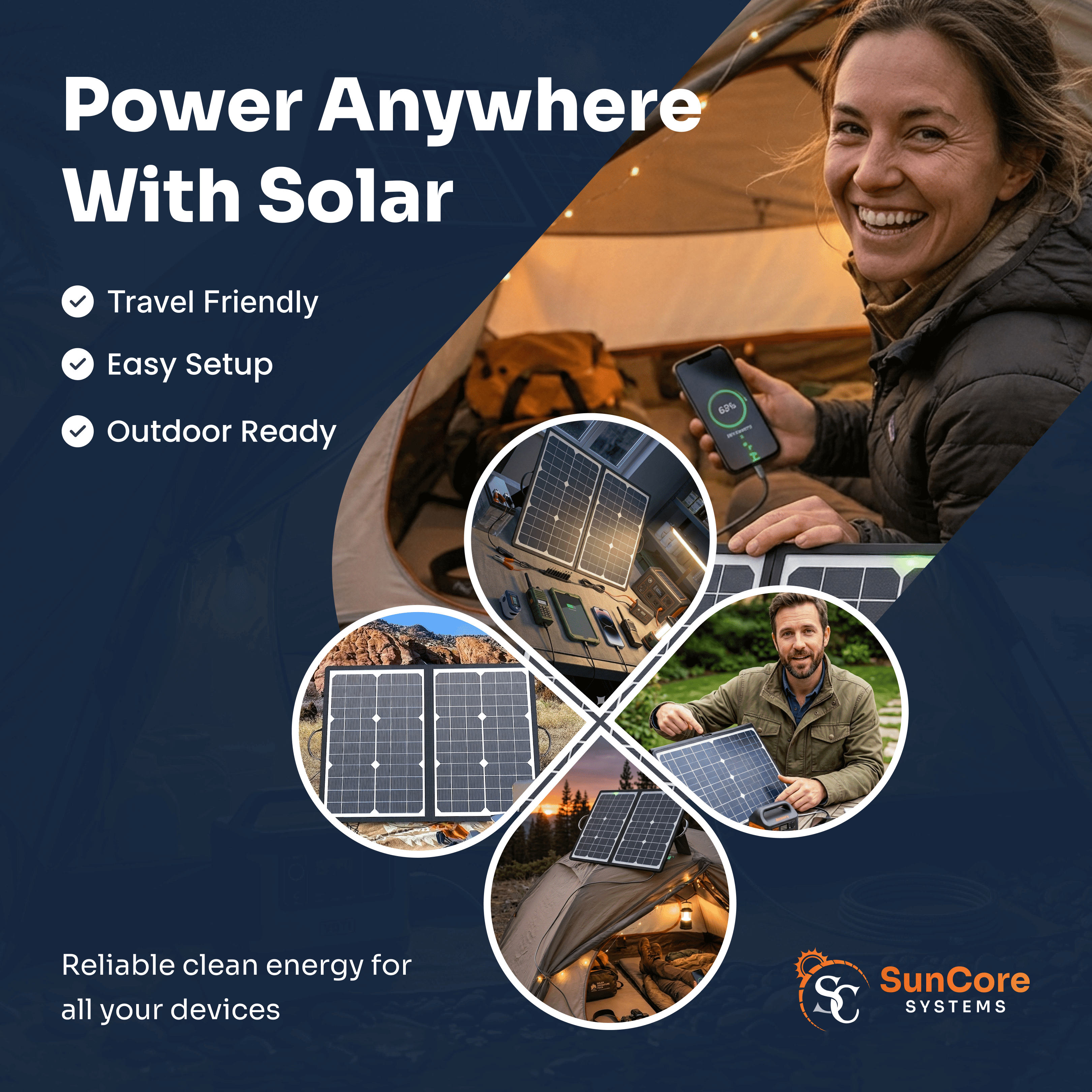 Portable Foldable Solar Panel Kit (1000W)