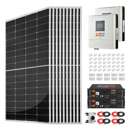 High-Performance 2500W 48VDC-240VAC Off-Grid Solar Energy System Kit