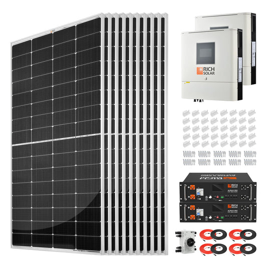 High-Performance 2500W 48VDC-240VAC Off-Grid Solar Energy System Kit