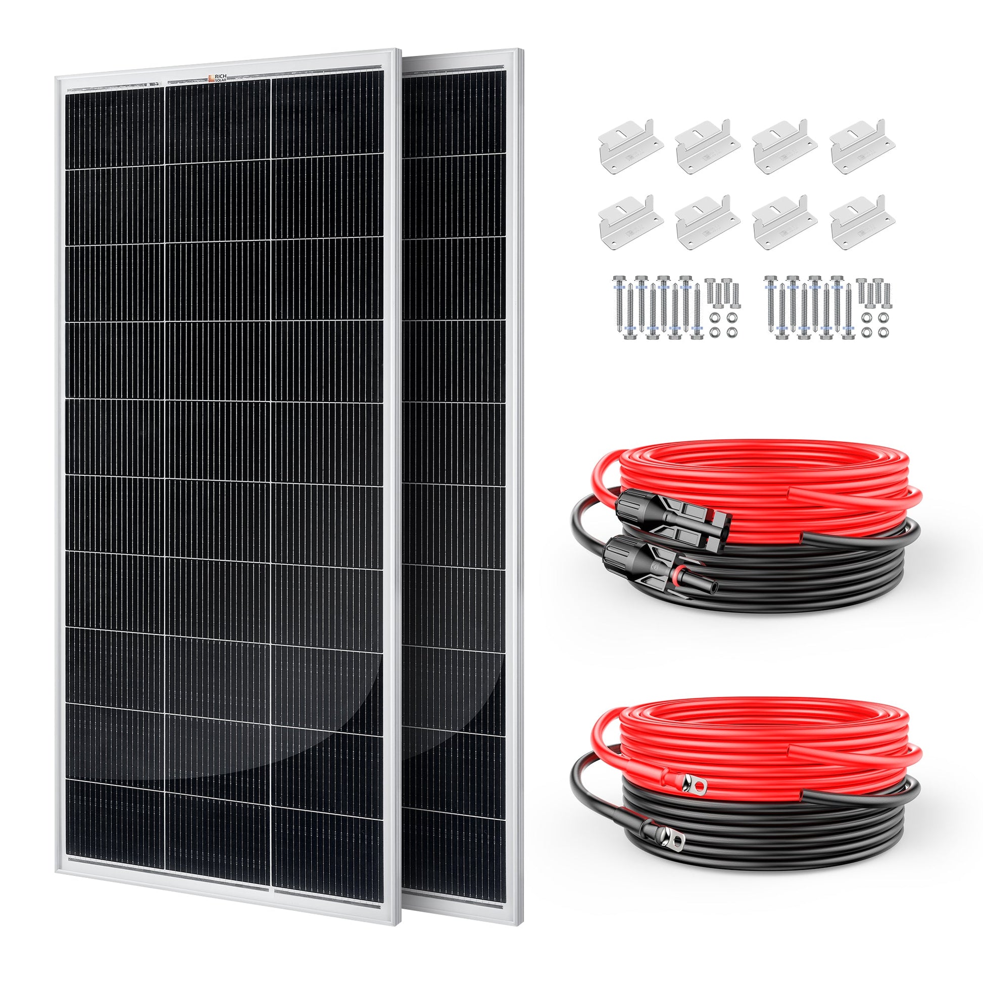 RICH SOLAR 400W 12V High-Efficiency Monocrystalline Solar Kit MPPT RV Boat