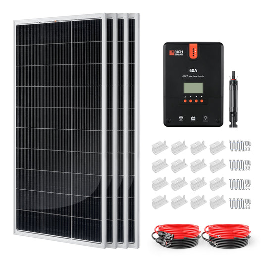 Powerful 800 Watt Monocrystalline Solar Kit for Off-Grid RV Power