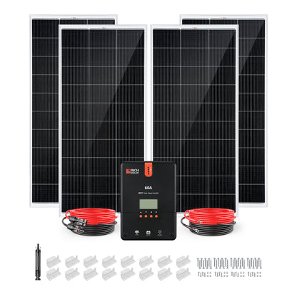Powerful 800 Watt Monocrystalline Solar Kit for Off-Grid RV Power